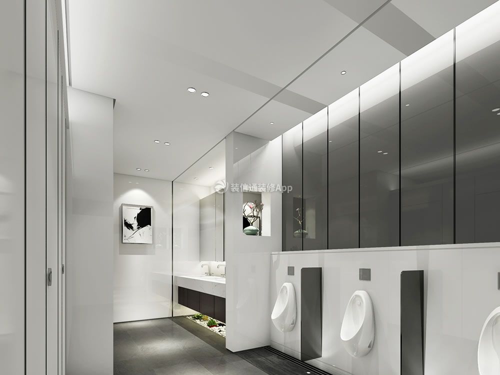 3000平米公司办公楼卫生间装修效果图