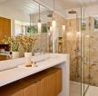 简约风格小型别墅卫浴间淋浴房设计图片