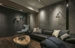 170平现代简约风格三居室客厅沙发设计图