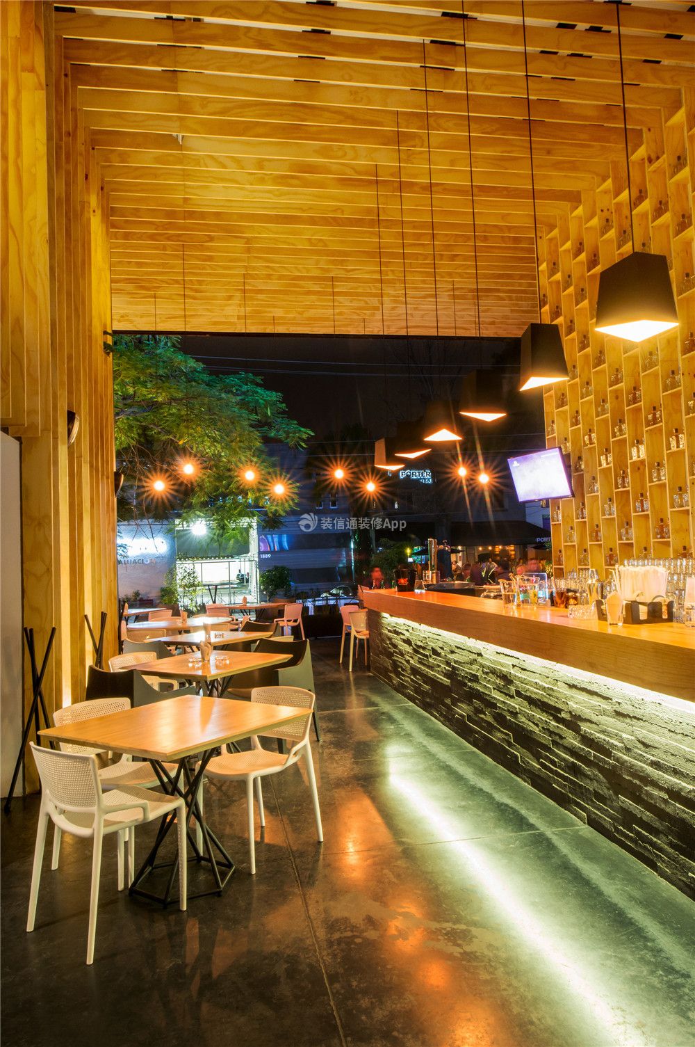 现代风格900平米酒吧吧台装修图片