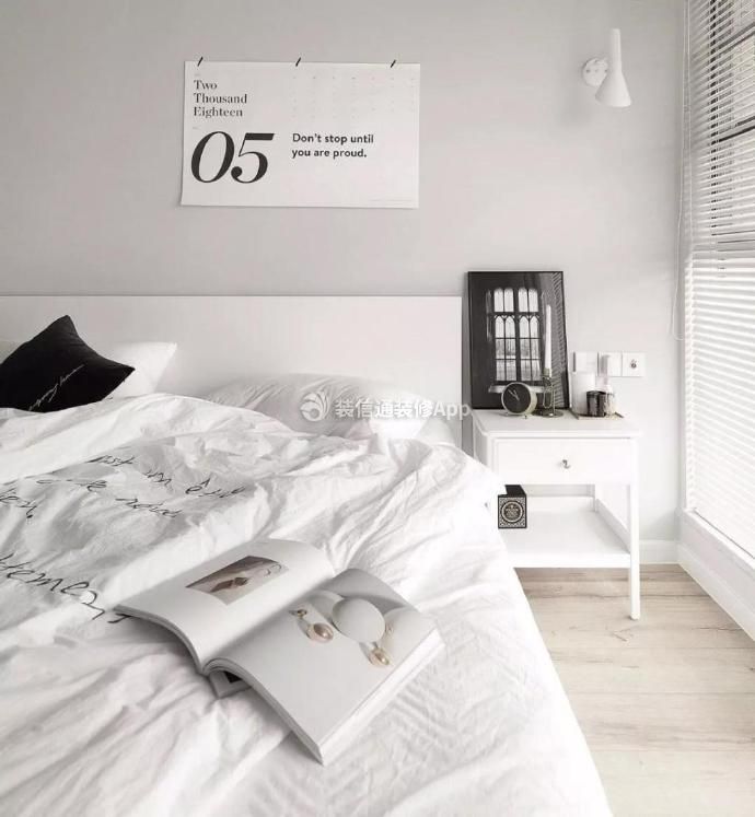 北欧风格72平米两居卧室设计图片
