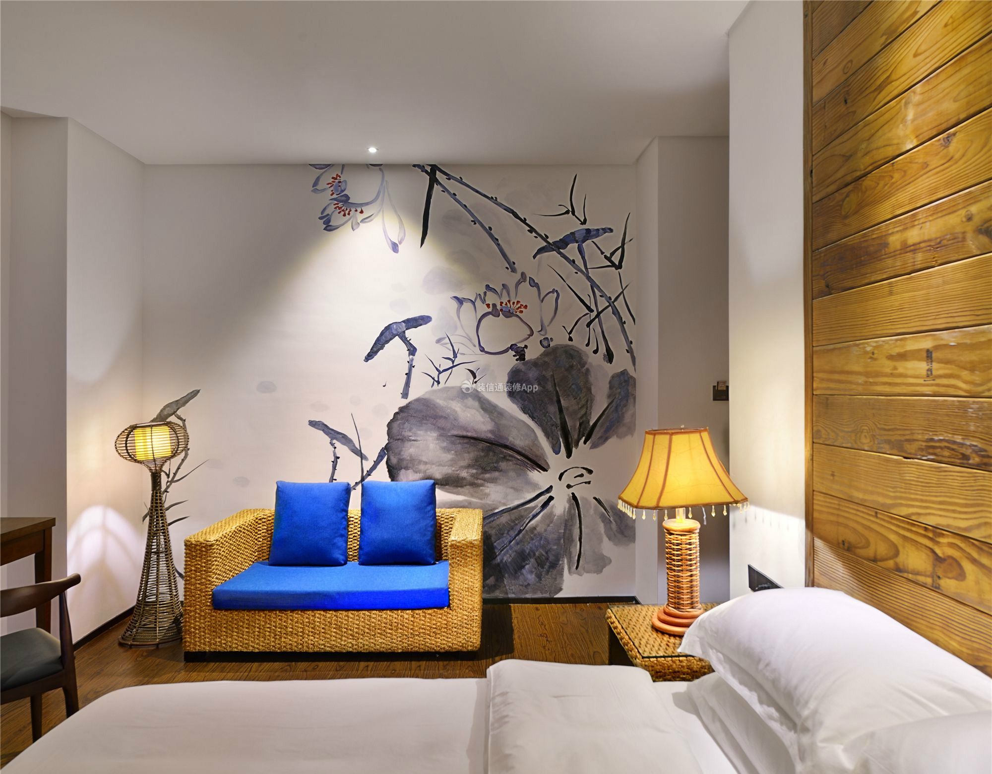 简约风格1500平米主题酒店房间设计图片