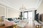 147平米现代北欧风格三居客厅沙发墙设计图片