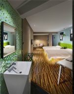 简约风格1500平米主题酒店客房设计图片