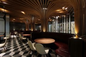 简约风格1000平米酒吧大厅卡座设计效果图片