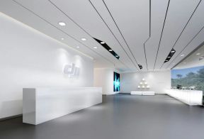 现代风格2200平米大型办公空间前台设计效果图