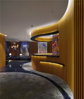 简约风格1500平米主题酒店大厅走道设计图片