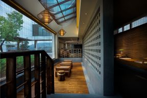 新中式风格1500平米主题酒店房间休闲区装修图片