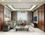 新中式风格新房客厅吊灯装修设计效果图