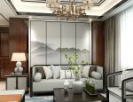 新中式风格新房客厅沙发摆放设计图片