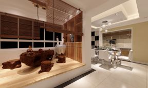 116平米现代风格家庭茶室装潢设计效果图大全