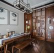 中式风格别墅家居茶室吊灯装修效果图片