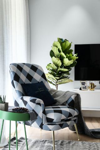 北欧风格家庭客厅休闲椅子装修装饰图片