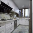 81平米简约美式风格白色厨房装修效果图