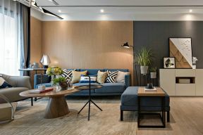 81平米家庭客厅创意茶几装潢装修效果图2023