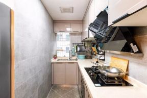 现代简约小户型厨房 厨房灶具 厨房吊柜图片