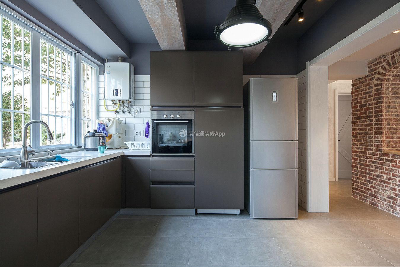 混搭风格150平米四居室厨房橱柜设计图片