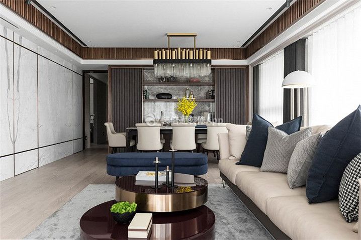 轻奢客厅装修效果图 北欧客厅沙发设计效果图