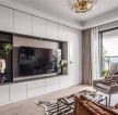 94平米现代简约二居室客厅电视墙设计图片