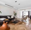 118平方欧式客厅仿木地板瓷砖装修设计效果图
