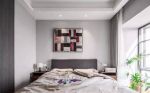 94平米现代简约二居室卧室床头背景墙设计图片