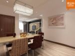 100平米三居室现代简约餐厅餐桌椅家装效果图