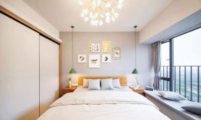 98平米小户型卧室飘窗装修装饰效果图
