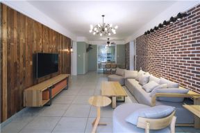 湘江世纪城140平米四居室北欧风格客厅装修效果图