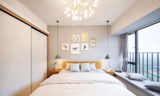 98平米小户型卧室飘窗装修装饰效果图