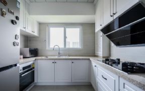 白色厨房装修效果图  白色厨房橱柜 2020白色厨房橱柜图 