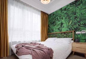 现代美式风格140平米新居次卧室装修效果图