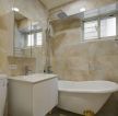 113平方米小户型卫生间白色浴缸装修