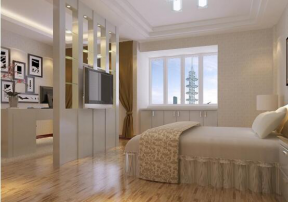 天颐郦城117平米三居室美式风格卧室装修效果图