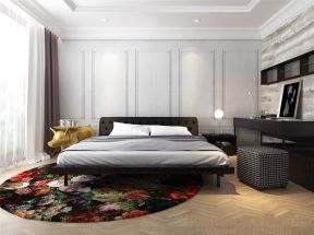 200平米现代风格别墅卧室地毯装修效果图