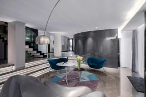 现代风格1100平米双拼别墅客厅茶几设计图片