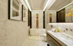 134平方新房长方形浴室装修设计图 