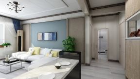 87平米现代风格二居室客厅茶几装修效果图