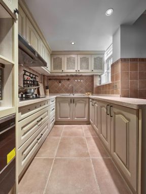 149平米房子美式风格厨房装修图片欣赏