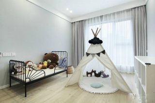 123平米欧式儿童卧室铁艺床装修效果图