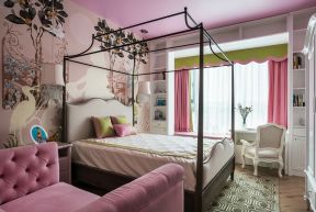  2020粉色卧室设计效果图片 粉色卧室设计图 家居粉色卧室