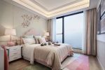 现代中式风格180平米四房卧室床头台灯装饰图片