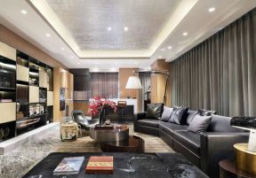 现代风格样板房室内客厅落地灯设计图片2023