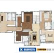 150平米三居室住宅户型平面图