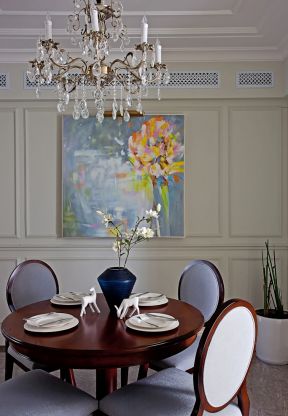 173平米现代欧式风格三居餐厅墙面设计图片
