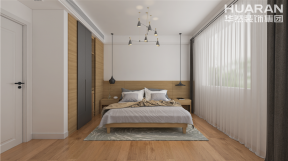 金汇国际110平米三居室现代风格卧室装修效果图