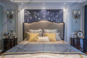 鹭湖宫八区三居220平新古典风格卧室床头壁灯设计图