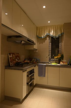 2020家庭厨房效果图 家庭厨房橱柜设计图片 