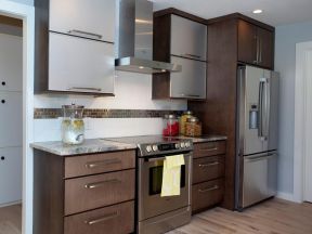 2020厨房冰箱摆放效果图 厨房冰箱装修设计效果图片 