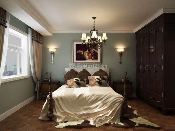 现代美式风格装修案例赏析卧室