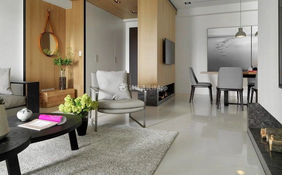 2023现代简约风格三居新房客厅休闲椅家装图片